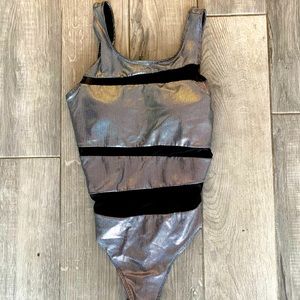 Chrome + mesh bodysuit